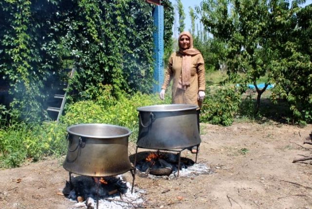 Son dakika! Iğdır'da kazanlar 'şeftali reçeli' için kaynıyor