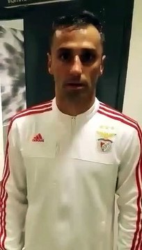 Jonas deixa mensagem aos adeptos do Benfica