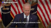 Biden: les dirigeants afghans doivent 