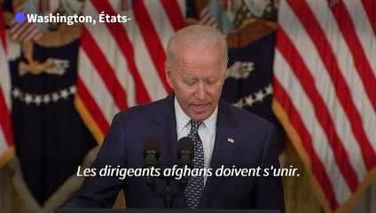 Biden: les dirigeants afghans doivent "se battre pour eux-mêmes"