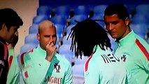 Quaresma e Ronaldo surpreendidos com... cabelo de Renato Sanches