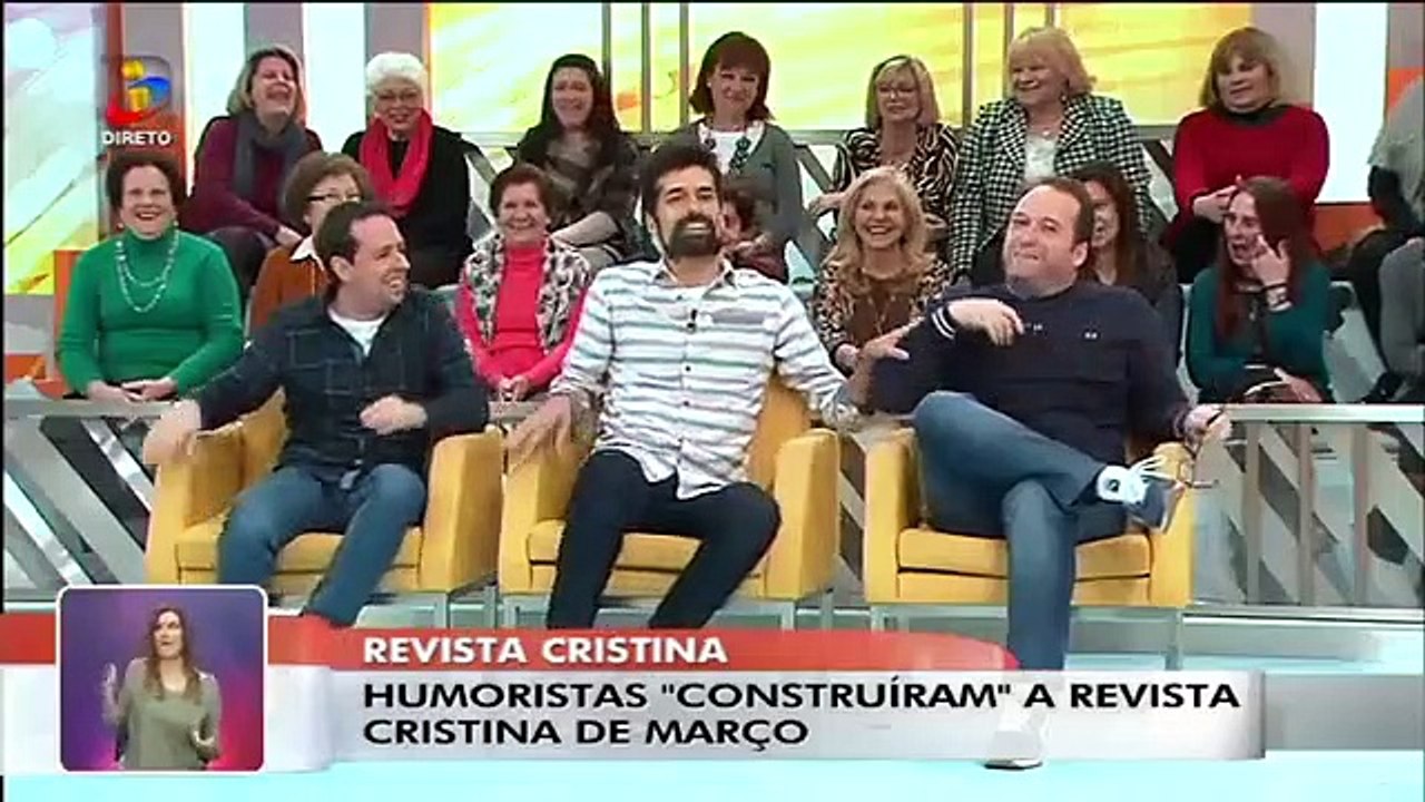 Com qual dos humoristas é que Cristina Ferreira...