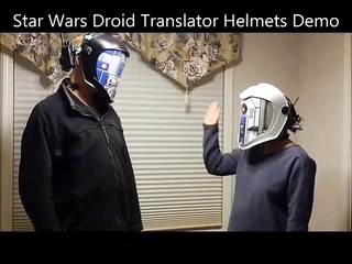 Com este capacete pode falar 'droidês'