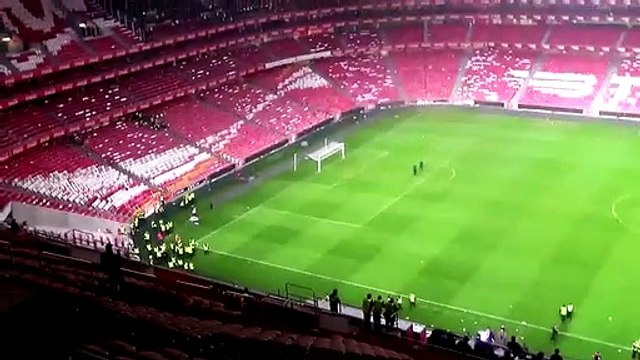 Bruno de Carvalho sobe ao relvado para agradecer a adeptos