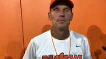Brent Venables on early practice