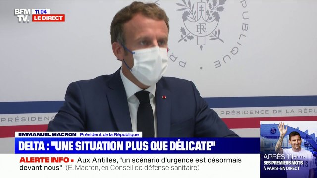 Emmanuel Macron rappelle que le vaccin est une arme , une assurance tous risques contre la réanimation
