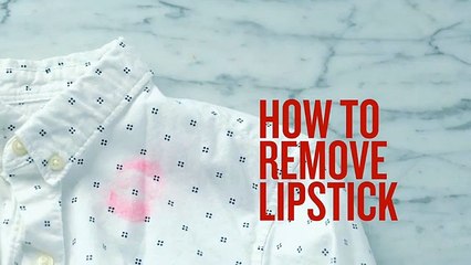 Como remover manchas de batom