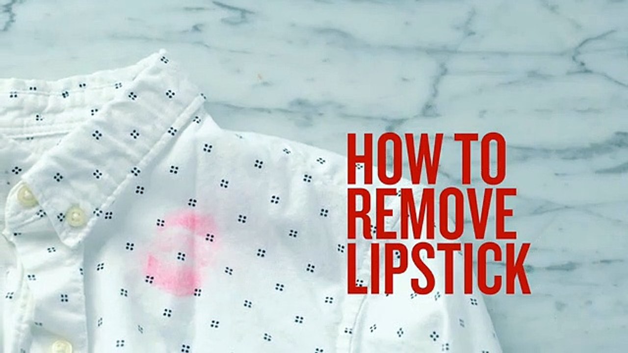Como remover manchas de batom
