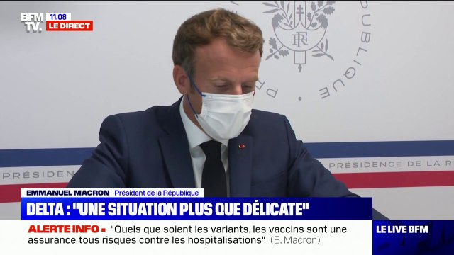 Emmanuel Macron annonce la mise en place, dès la rentrée , de grandes campagnes de vaccination dans les établissements scolaires