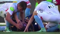O arrepiante lance em que Roux sofre três lesões em simultâneo