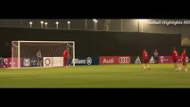Lewandowski marca golo surpreendente em treino do Bayern