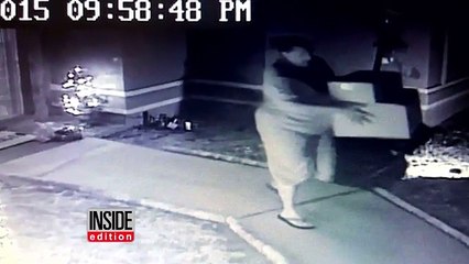 Mulher de polícia apanhada a roubar presentes de alpendres