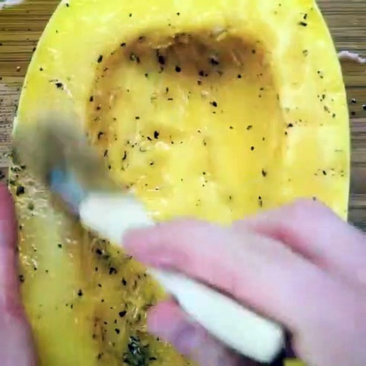 esparguete de abóbora com frango e queijo parmesão