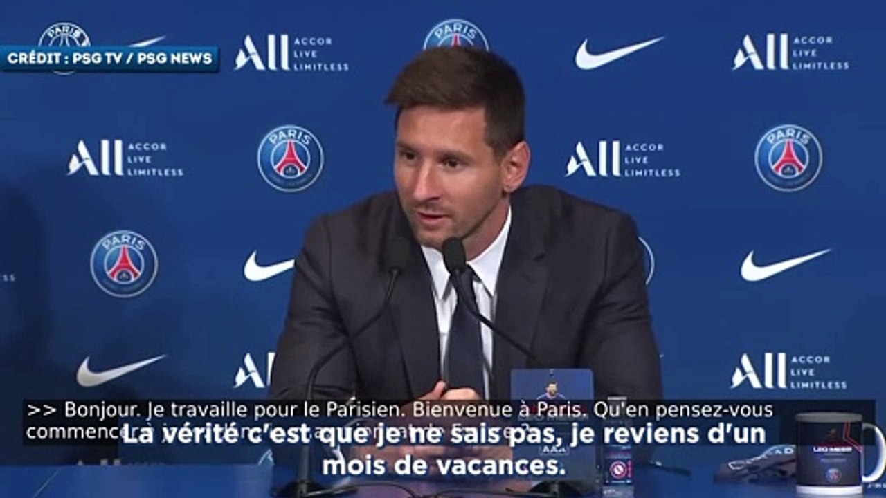 Lionel Messi ne sait pas encore quand il jouera