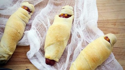 Receitas de Halloween: Múmias 'hot dog'