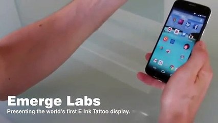 Já imaginou o seu telemóvel com capacidade para mudar tatuagens?