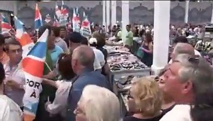 Ministra das Finanças recebida com insultos no Mercado do Livramento