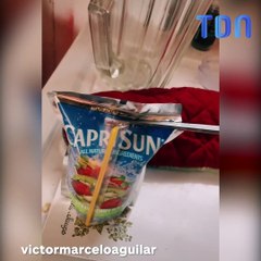 Il découvre une étrange substance dans son Capri Sun et partage les images sur TikTok