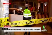 Los Olivos: chófer muere baleado huyendo de sicario