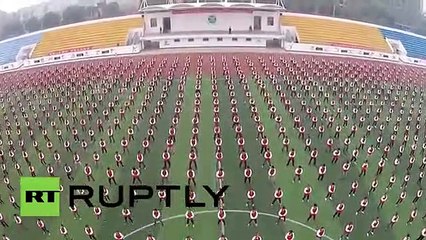 China tenta bater novo recorde de sincronismo
