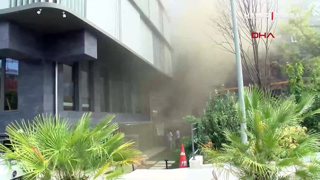 Beşiktaş'ta jeneratör alev alev yandı! Çalışanlar kendilerini dışarıya attı