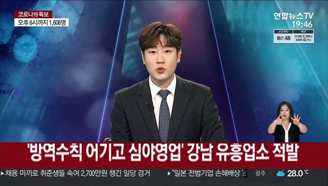 '방역수칙 어기고 심야영업' 강남 유흥업소 적발