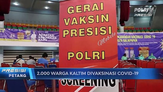 Wakapolda Kaltim Tinjau Gerai Vaksinasi Presisi Dosis II