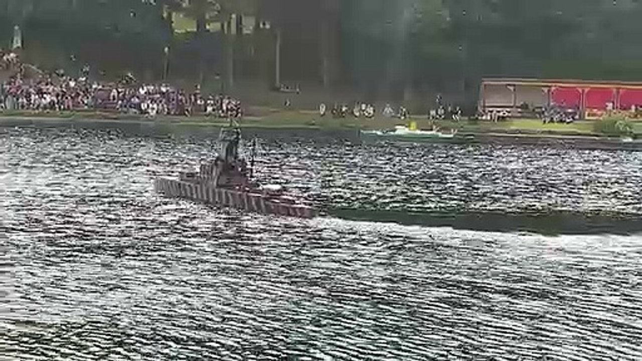Naval Warfare Battleships at Scarborough's Peasholm Park