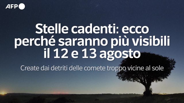 Stelle cadenti: ecco perche' saranno piu' visibili il 12 e 13 agosto
