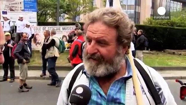 Protesto de Agricultures em Bruxelas