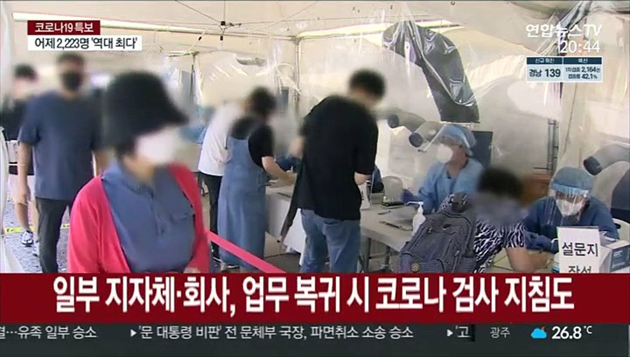 2천명대 확진에 "휴가 포기"…휴가 다녀온 뒤 코로나 검사도