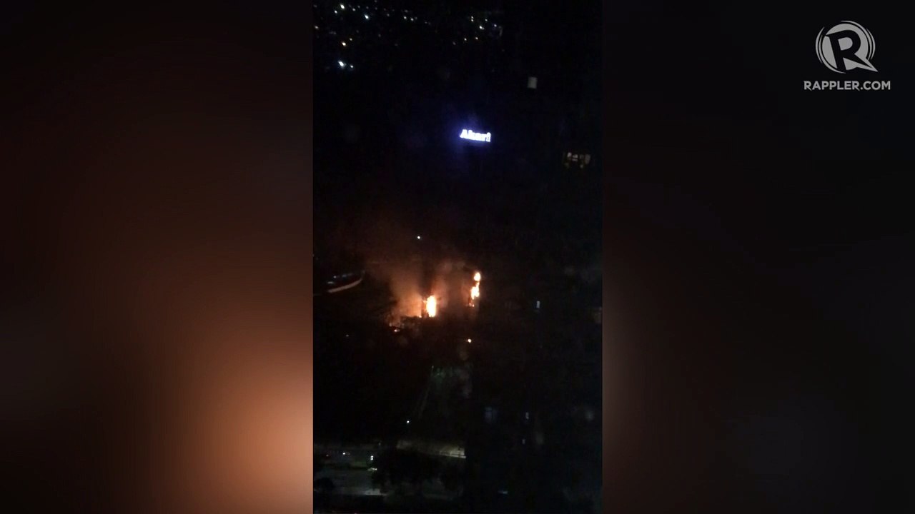Fire, explosion at Bonifacio Global City
