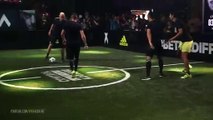 Zidane e filho mostram  dotes  em partida freestyle