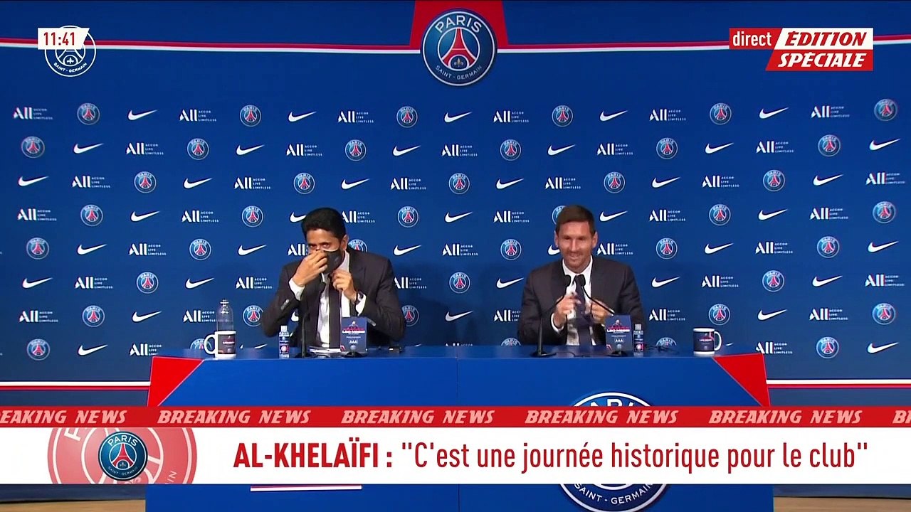 Omar Da Fonseca en roue libre lors de la conférence de presse de Lionel Messi.