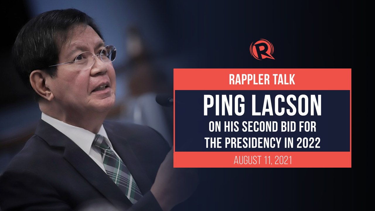 Rappler Talk: Ping Lacson on his second bid for...