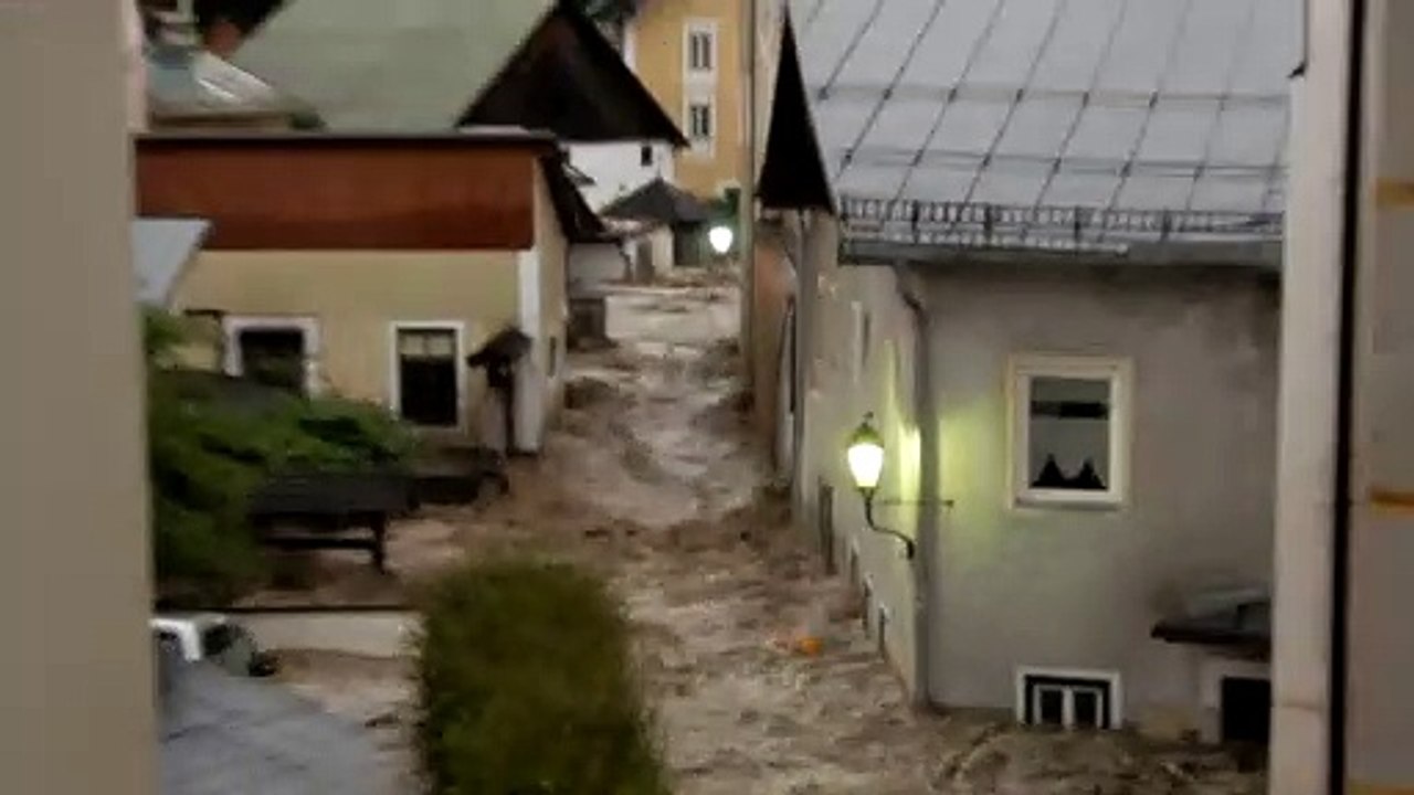 Überschwemmung der Augustinergasse Juli 2021