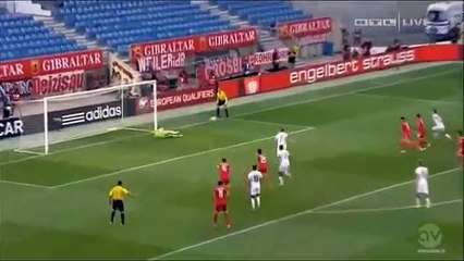 Jordan Perez grandes defesas no jogo Alemanha-Gibraltar