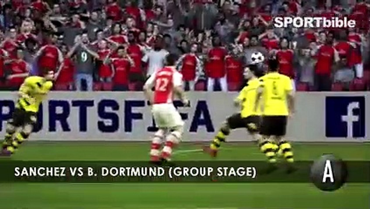 Golos da Liga dos Campeões recriados em FIFA