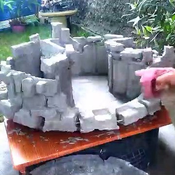 DIY minilandscape realistic water pool, aquarium DIY Ideas From cement aquarium Giant Crafts DIY