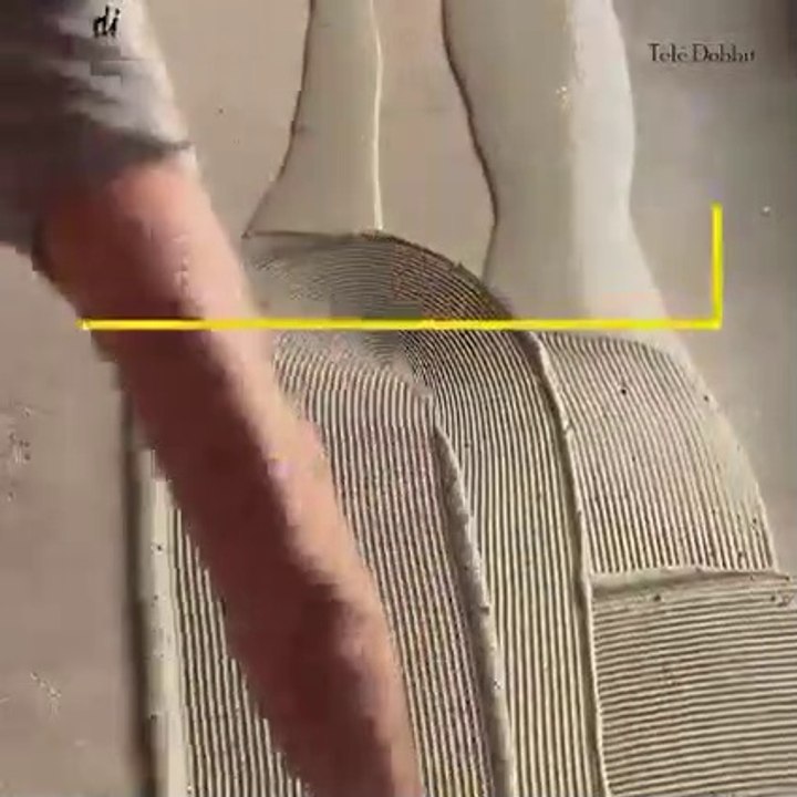 How installing uncoupling muts and tiling floor finishing    Floor Tiles Installation  Bathroom