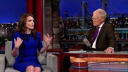 Tina Fey despe-se em talk show