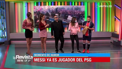 Humor: Messi y Antonella llegaron hasta La Revista para contarnos sobre su futuro en Paris