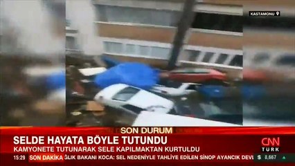 Kastamonu'yu da sel vurdu! İşte bölgeden görüntüler...