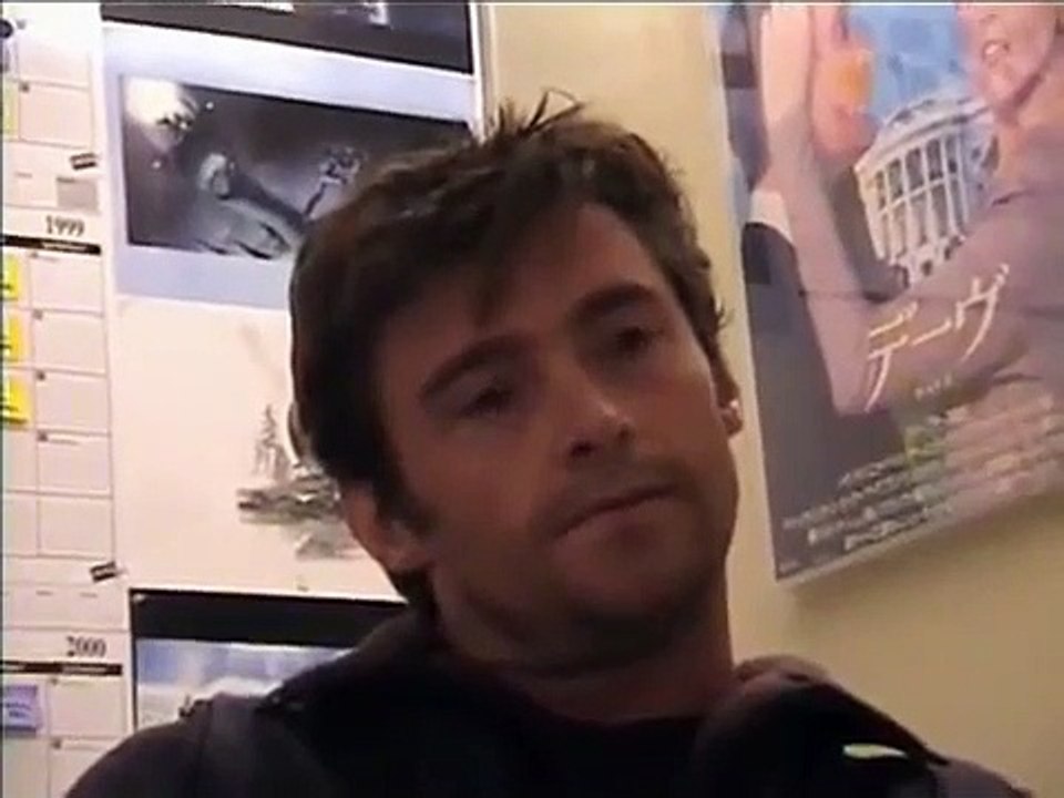 Hugh Jackman auditions for the part of Wolverin...