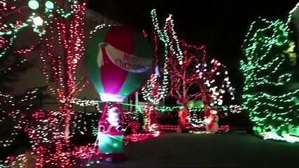 Luzes de Natal que se vêm no espaço