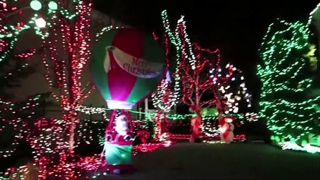 Luzes de Natal que se vêm no espaço