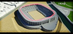 Estádio com a forma de um crocodilo está quase pronto