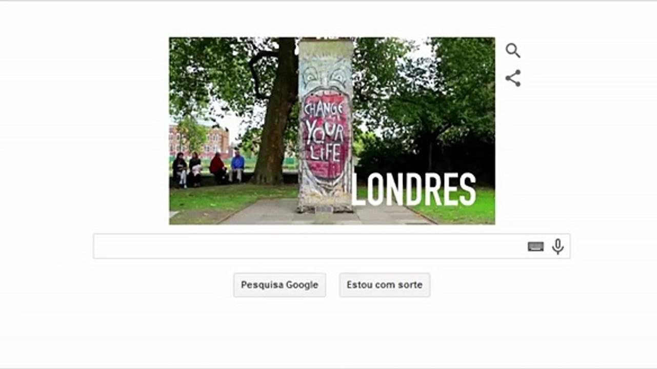 doodle queda do muro de berlim