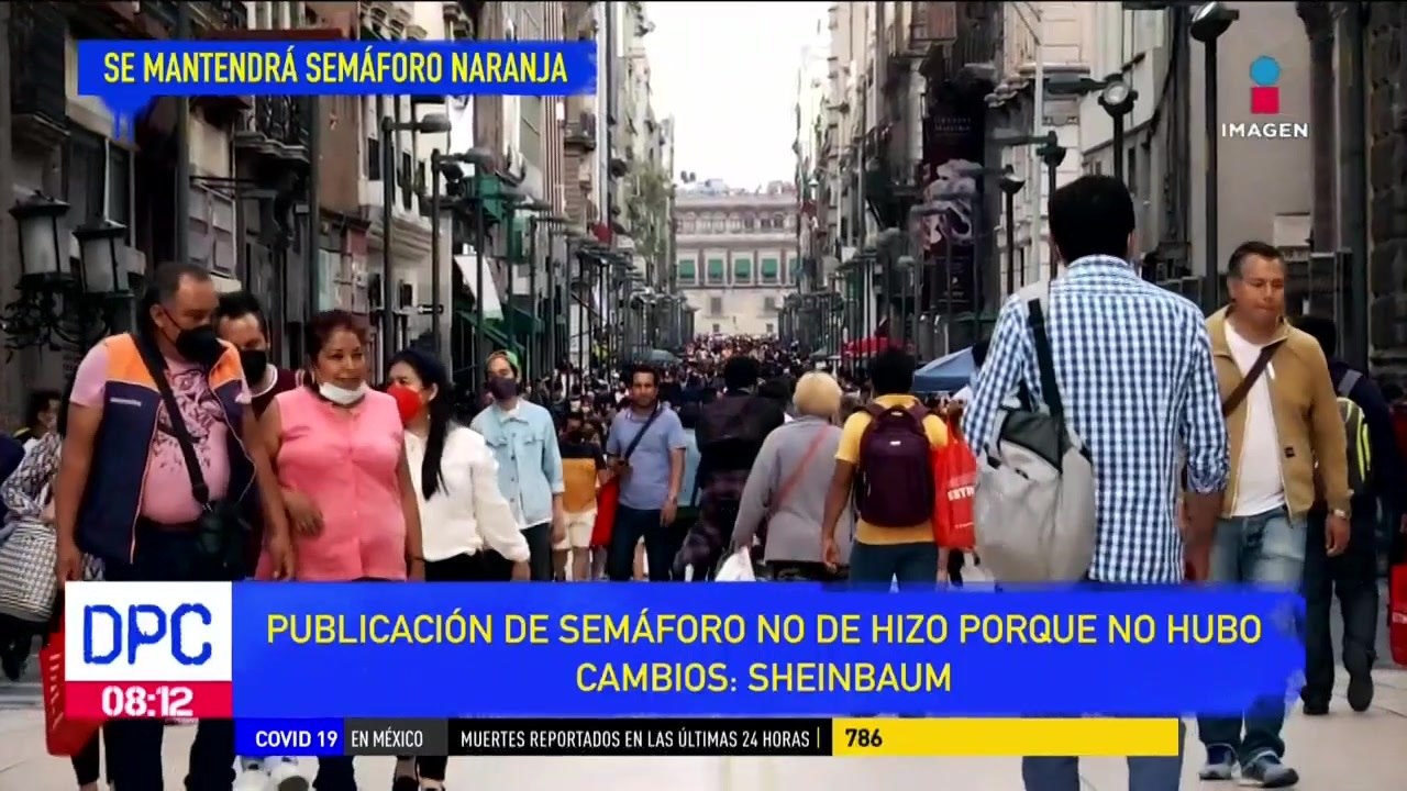 Sheinbaum: se mantiene el semáforo naranja