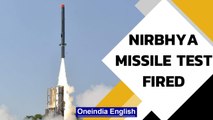 Nirbhya cruise missile test fired by DRDO | Oneindia News